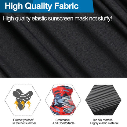 1PCS Multifunctional Cycling Face Mask – UV Protection Neck Gaiter for Outdoor Sports, Fishing, Hiking & More