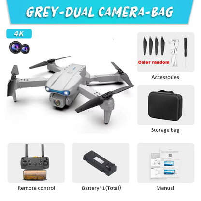 KBDFA E99Pro Drone HD Professional 8K Dual Camera WIFI FPV Quadcopter – Foldable Aerial Photography Drone