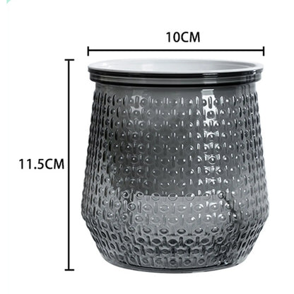 Mini Self Watering Flower Pot Fish Tank Transparent Plastic Plant Pots Self Watering Planter Pot Vase For Home Decoration