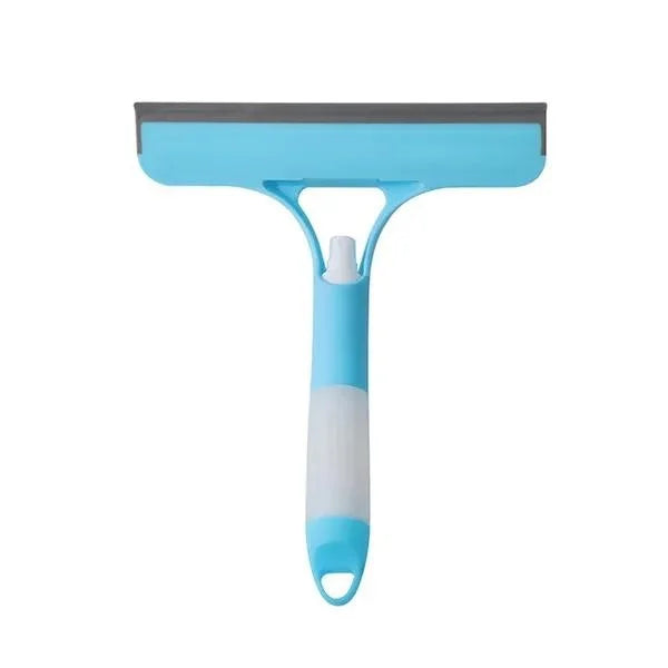 Multi-function Glass Wiper with Spray Bottle – Window & Car Cleaning Brush with Soap Dispenser