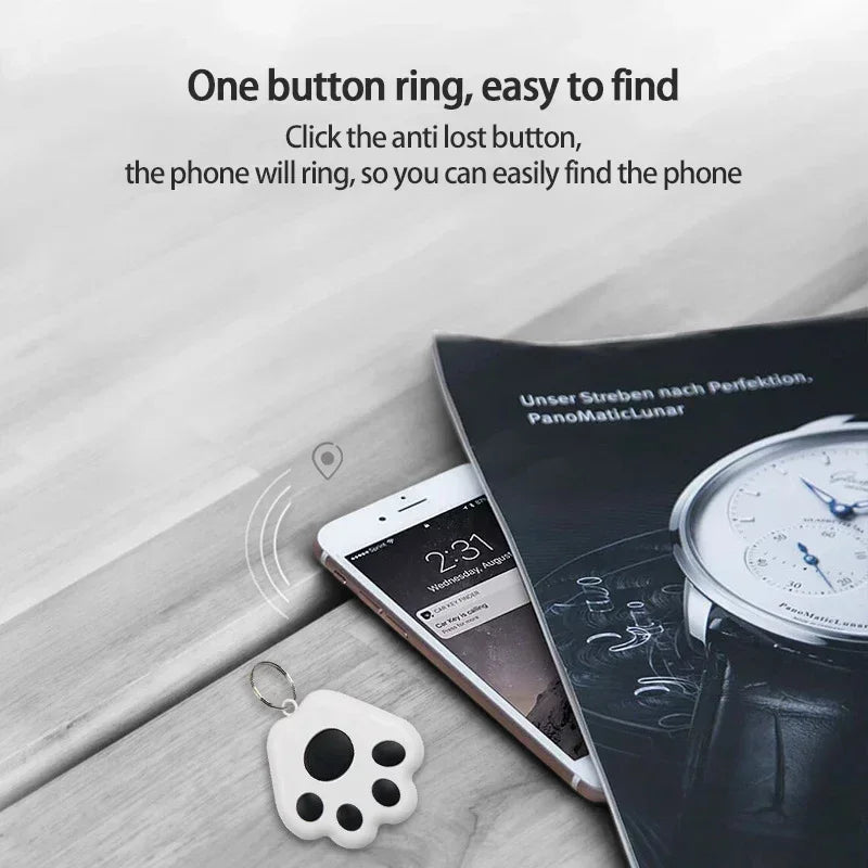 Bluetooth 5.0 Smart Anti-Loss Tracker – Pet, Child & Key GPS Locator with Two-Way Alarm