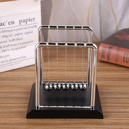 Newton’s Cradle Balance Steel Ball – Physics Teaching Supplies, Science Pendulum Desktop Toy & Stress Relief Gift for Home Decoration
