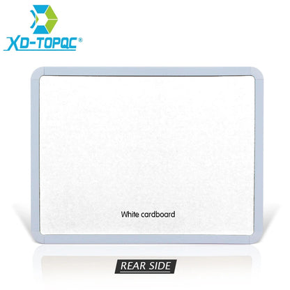 4 Styles Magnetic Whiteboard with PVC Frame – Round Angle Message & Drawing Board for Fridge