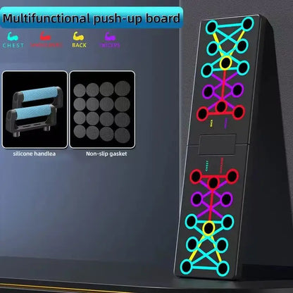 Portable Push-up Board Set – Multifunctional Foldable Push-up Bars for Chest, Arms & Back Training