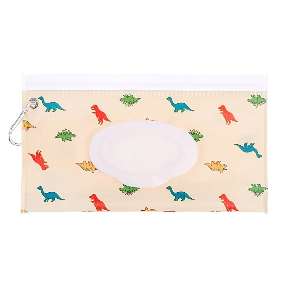 EVA Wet Wipes Bag – Portable Baby Wipes Pouch with Flip Cover & Snap-Strap Holder Case