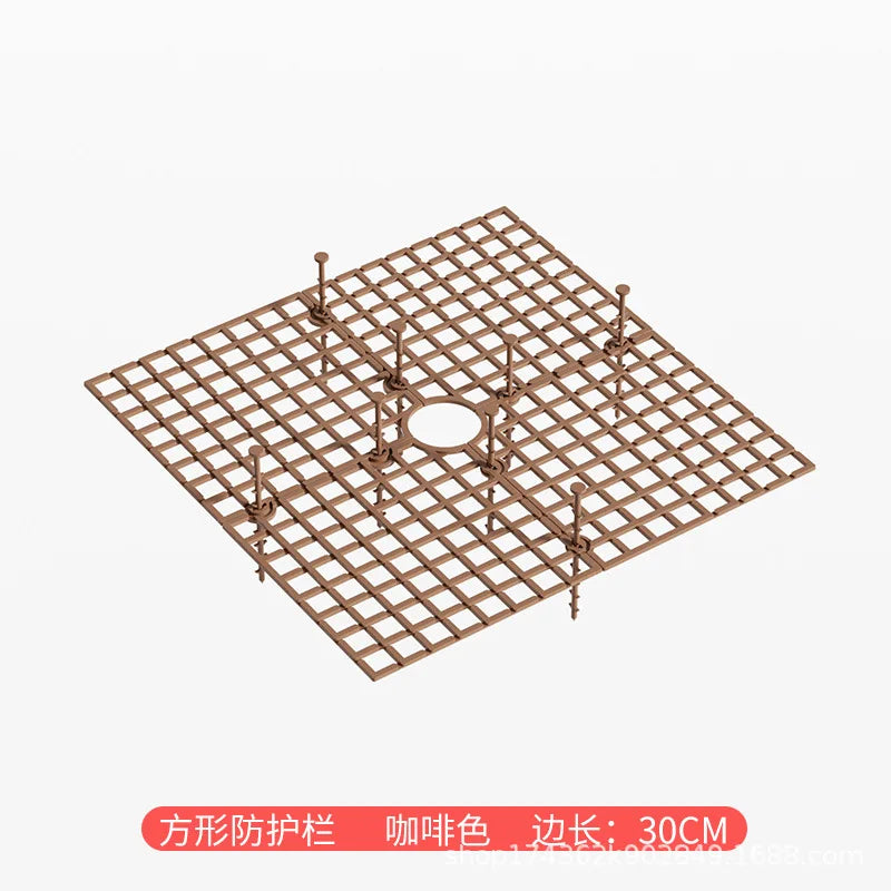 Plant Pot Soil Guard Grid – Plastic Cover with Nails to Prevent Pets & Soil Spillage