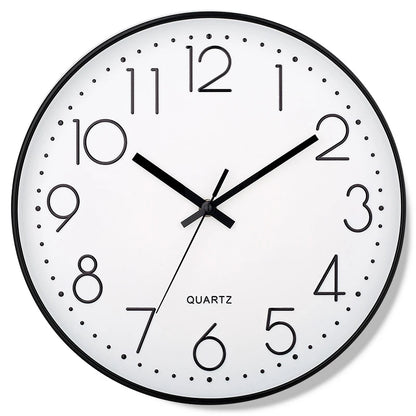 8-Inch Silent Quartz Wall Clock – Minimalist Digital Home Decor for Living Room & Bedroom