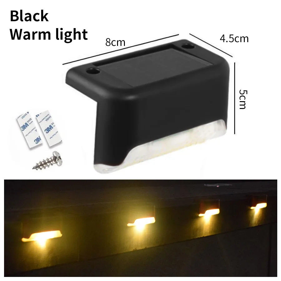 Solar Deck Lights 1-6 Pack – Outdoor Waterproof LED Step Lights for Stairs, Railing, Fence, Yard & Patio Pathway