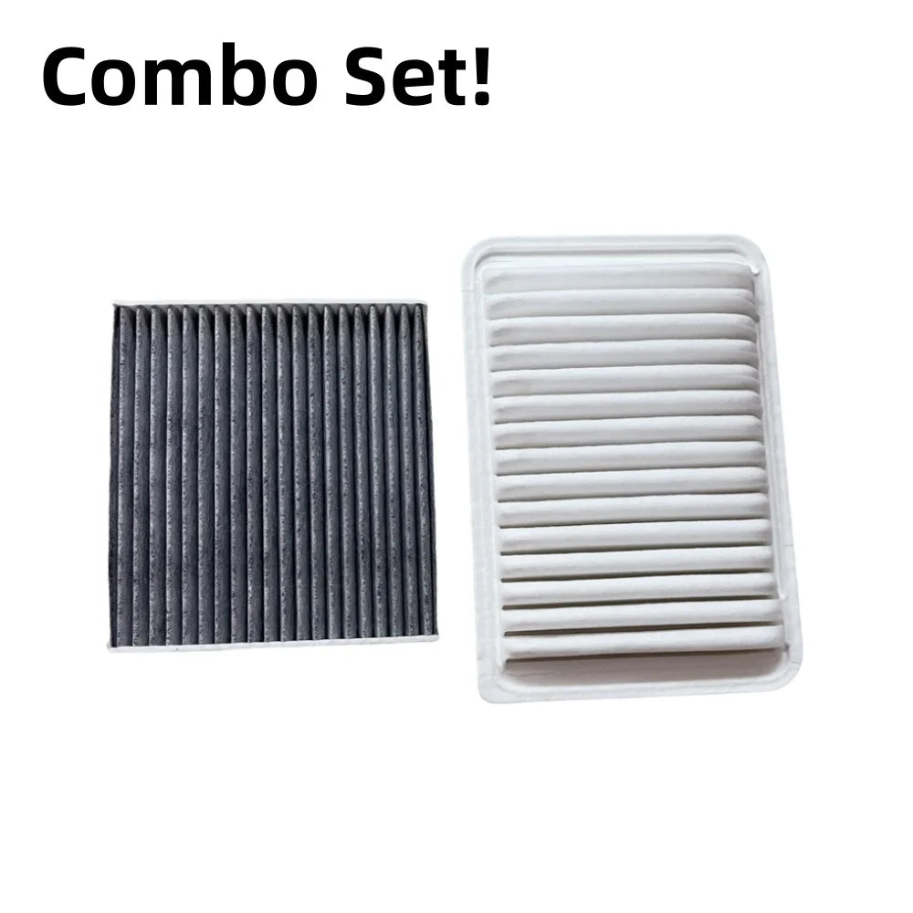 17801-28030 For 2007-2017 Toyota Camry 2.4L 2.5L 2009-16 Venza 2.7L Engine & Cabin Air Filter Kit 87139-07010