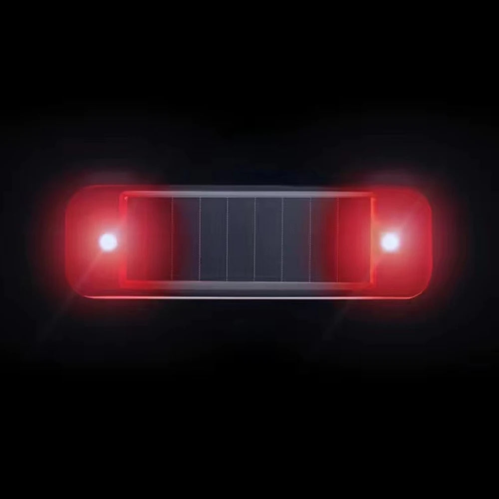 Mini LED Solar Power Car Warning Light – Wireless Anti-Theft Flashing Dummy Alarm Lamp for Night Security