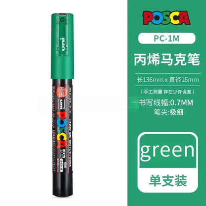 Uni Posca Full Marker Set – Multi-Colours Acrylic Permanent Graffiti Painting Pens