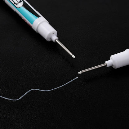 White Marker Oily Fine Tip Pen – Permanent Waterproof Marker for Metal, Glass & More