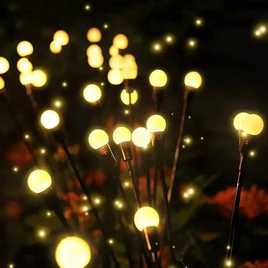 Solar Firefly Garden Lights – Waterproof LED Outdoor Pathway Lights (6/8/10 Heads)
