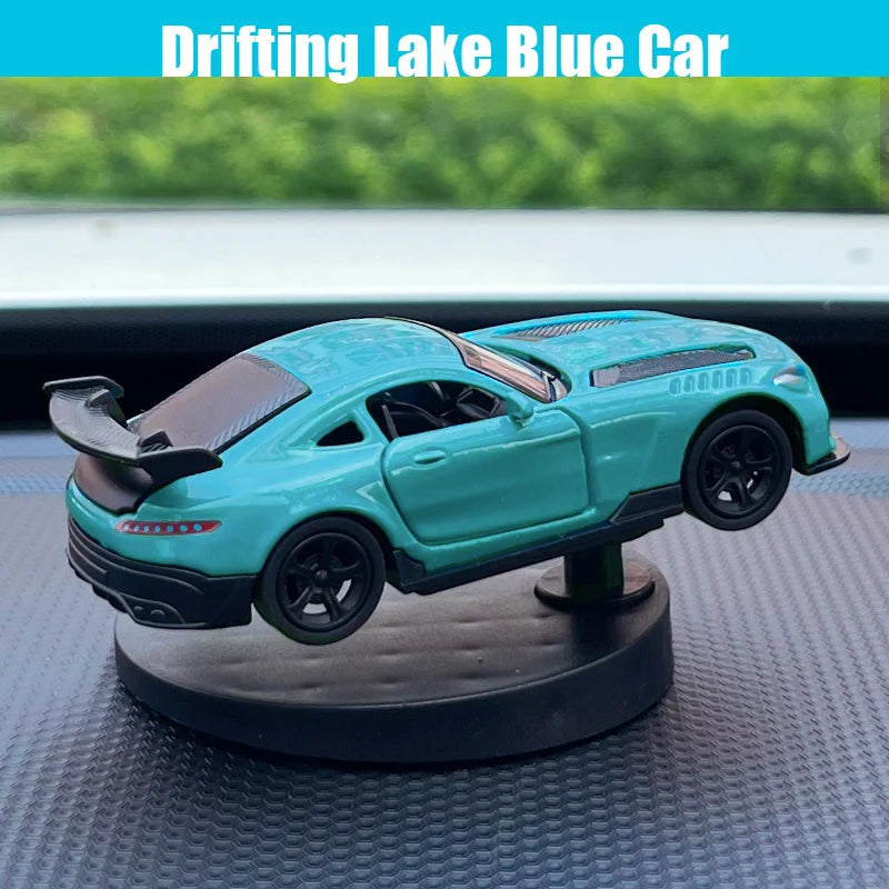 Drifting Car Dashboard Toy Model – Swinging Sports Racing Ornament for Car Interior Decoration