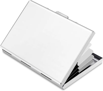Anti-Scan RFID Blocking Aluminum Metal Card Holder – Slim Wallet for Business and Travel