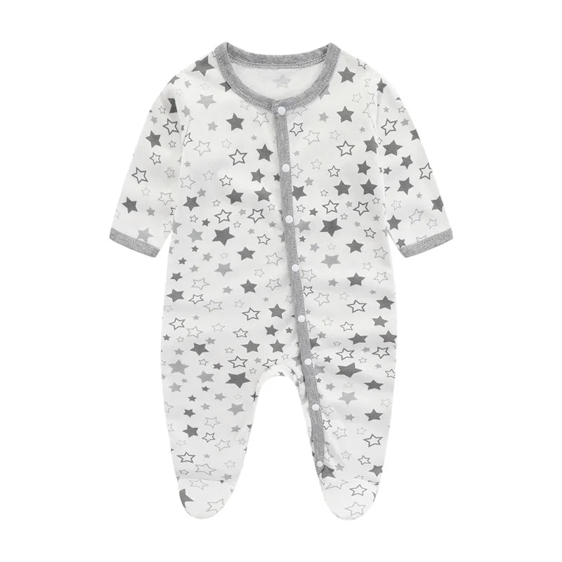 Newborn Girl Romper 2023 – Autumn Winter Soft Cotton Infant Onepiece for 0-9 Months