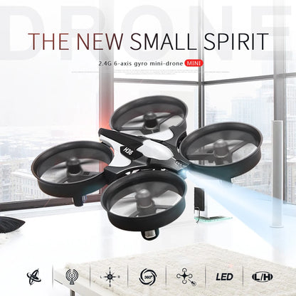 H36 Mini Drone – 6-Axis FPV RC Quadcopter with Headless Mode, 360° Flips & One-Key Return – Kids’ Remote Control Helicopter Toy