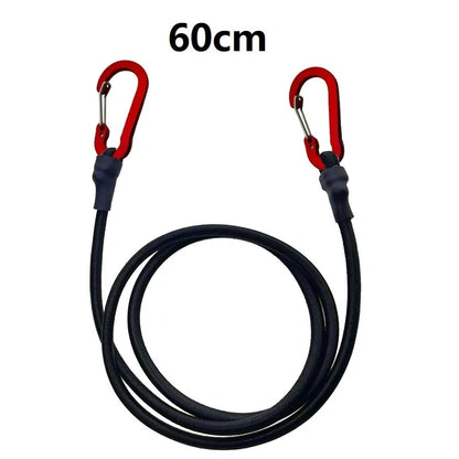 Heavy Duty Bungee Cord with Carabiner – Elastic Tie Strap for Camping, Luggage & Gear Securing