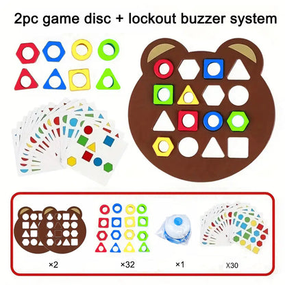 DIY 3D Geometric Puzzle – Montessori Color Matching Shape Game for Kids & Toddlers