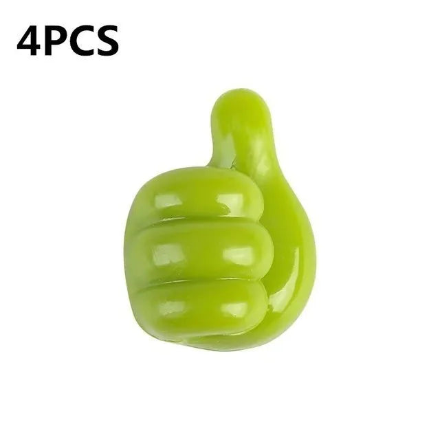 Silicone Thumb Wall Hook Cable Organizer Clips – Self-Adhesive Wire Holder for Kitchen, Bathroom & Home Desk Storage