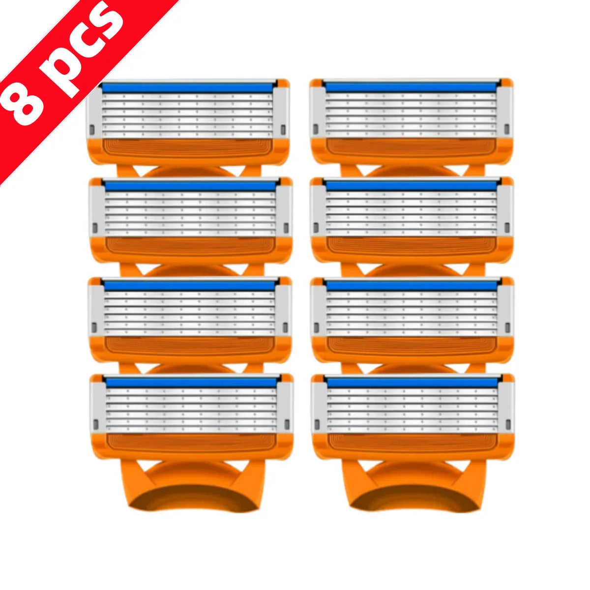 Manual Razor for Men – Refillable Beard Shaver with Replaceable Blades for Face & Beard Grooming