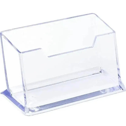 Acrylic Business Card Holder – Clear Desktop Stand for Cards & Notes