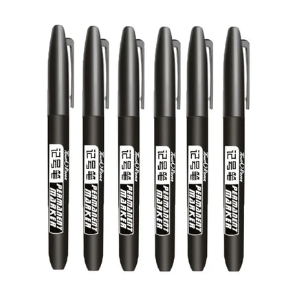 Permanent Marker Pen Drawing Markers Black Blue Red Waterproof Ink Sketch Pens Stationery Art School Supplies For Glass Metal