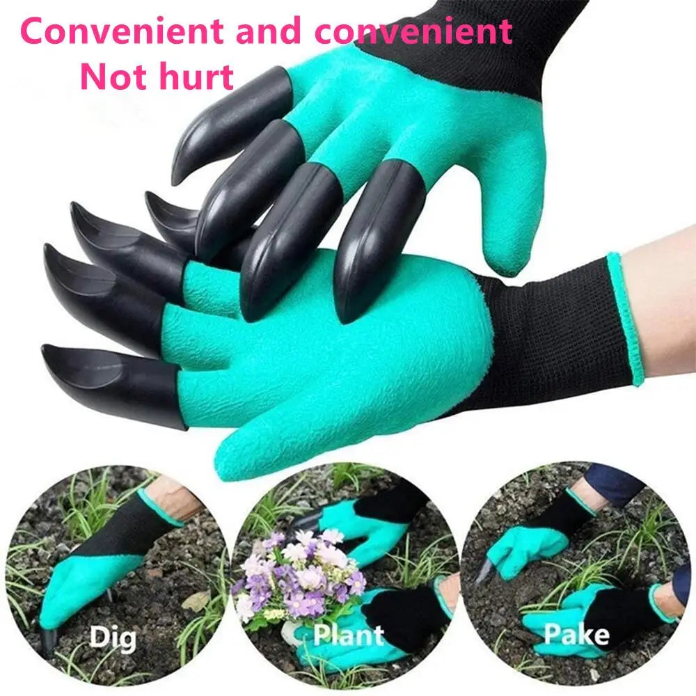 Claw Gardening Gloves – Digging & Planting Gloves with Built-In Claws for Weeding
