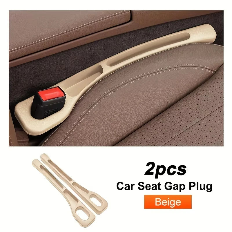 Car seat gap sealant, leak-proof filling strip, seat edge seam protector, and driver's seat storage strip to prevent loss.
