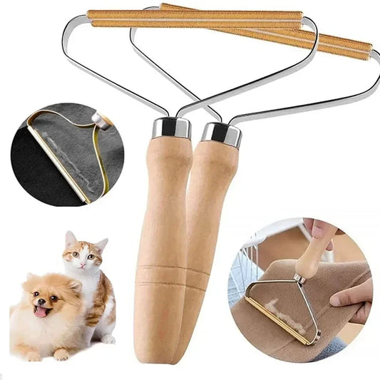 Portable Lint Remover & Pet Hair Brush – Manual Fabric Shaver for Clothes, Carpets & Sofas