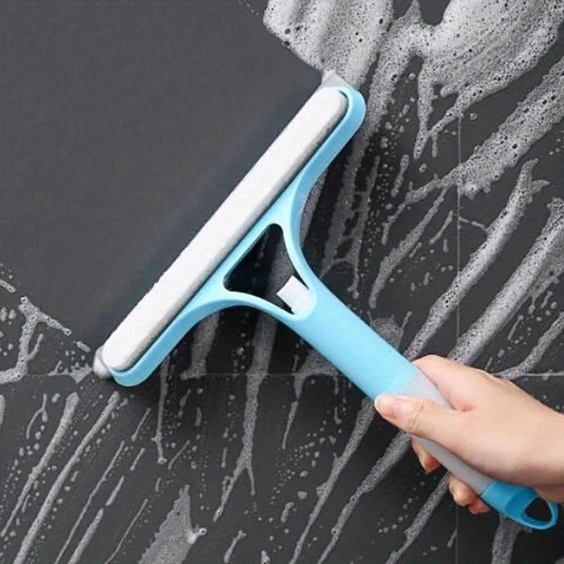 Multi-function Glass Wiper with Spray Bottle – Window & Car Cleaning Brush with Soap Dispenser