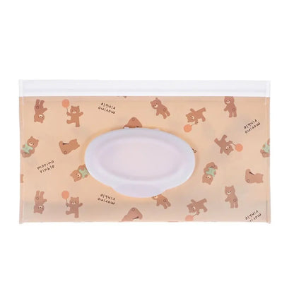 EVA Wet Wipes Bag – Portable Baby Wipes Pouch with Flip Cover & Snap-Strap Holder Case