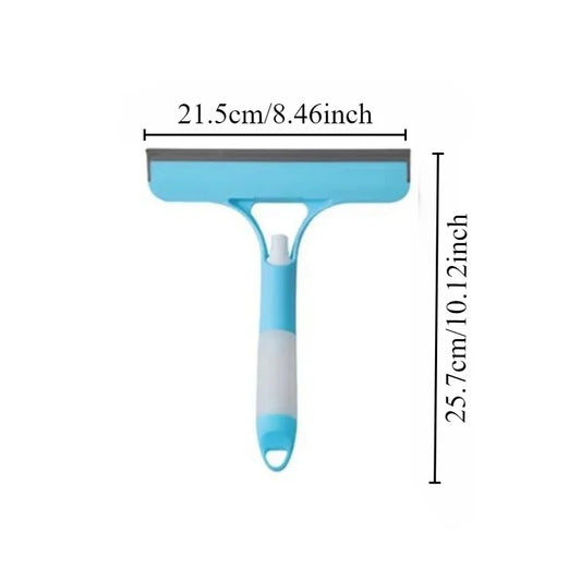 Multi-function Glass Wiper with Spray Bottle – Window & Car Cleaning Brush with Soap Dispenser