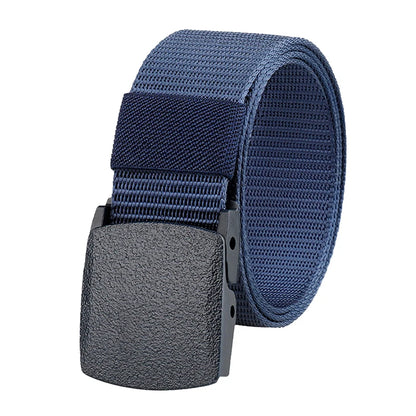 Casual Nylon Tactical Belt – Anti-Static, Durable, Quick-Release Buckle for Men & Women