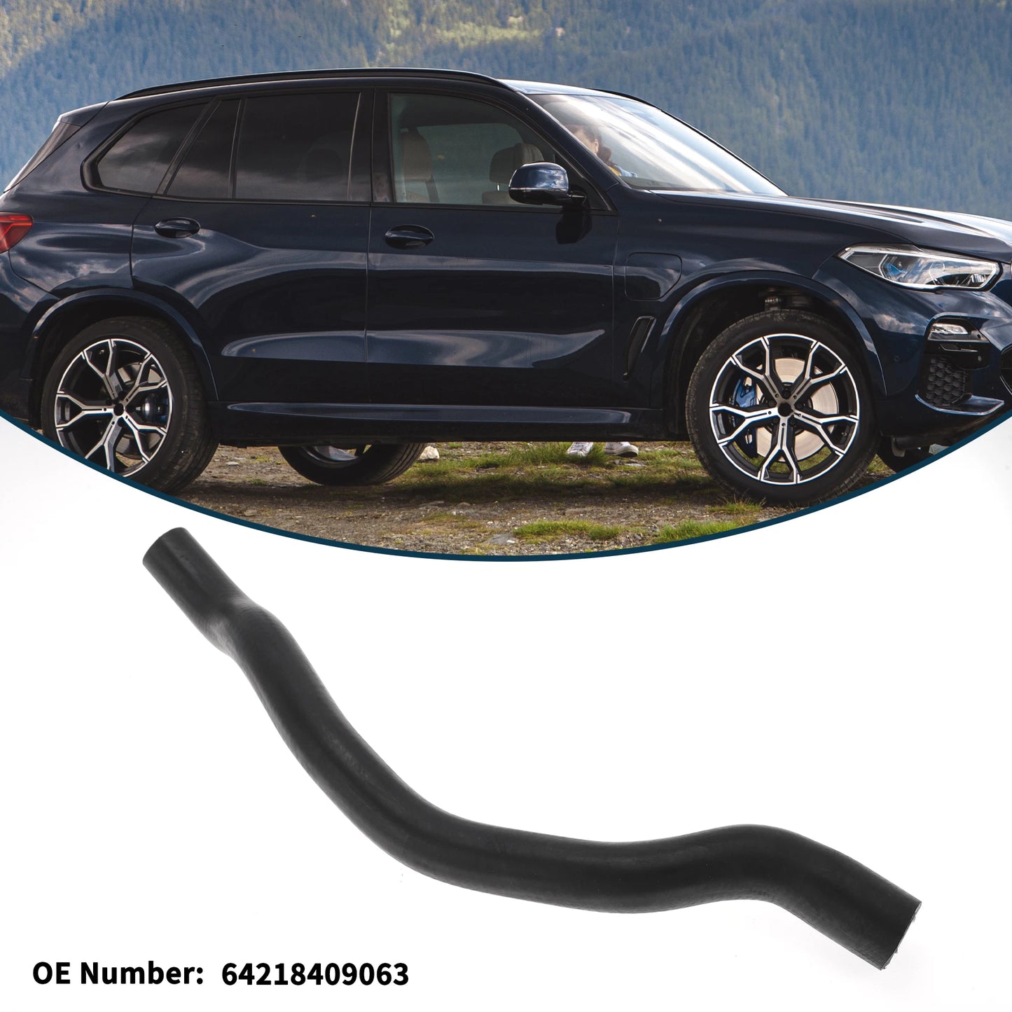 UXCELL Radiator Hose No.64218409063 for BMW X5 2000-2006 Coolant Tube