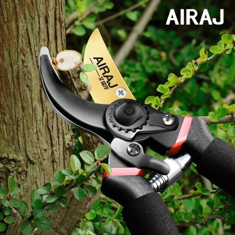 AIRAJ Professional Pruning Shears – Heavy-Duty Ultra Sharp Garden Scissors for Weeding & Horticulture