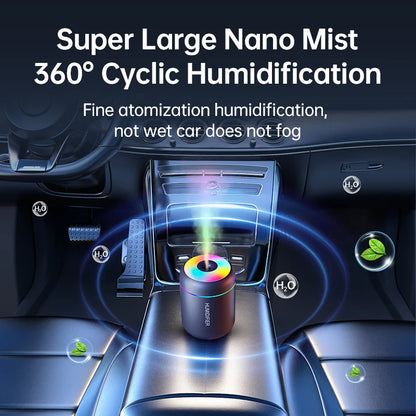 180ML USB Mini Air Humidifier – Electric Aroma Diffuser & Essential Oil Mist Maker for Car, Bedroom & Home