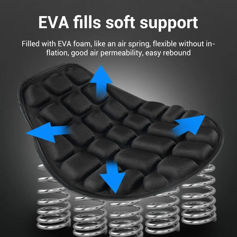 Universal Motorcycle Seat Cover – Breathable Soft Foam Pad for Motorbike & E-Bike Comfort
