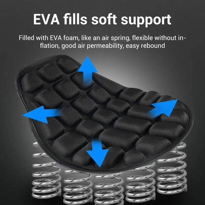 Universal Motorcycle Seat Cover – Breathable Soft Foam Pad for Motorbike & E-Bike Comfort
