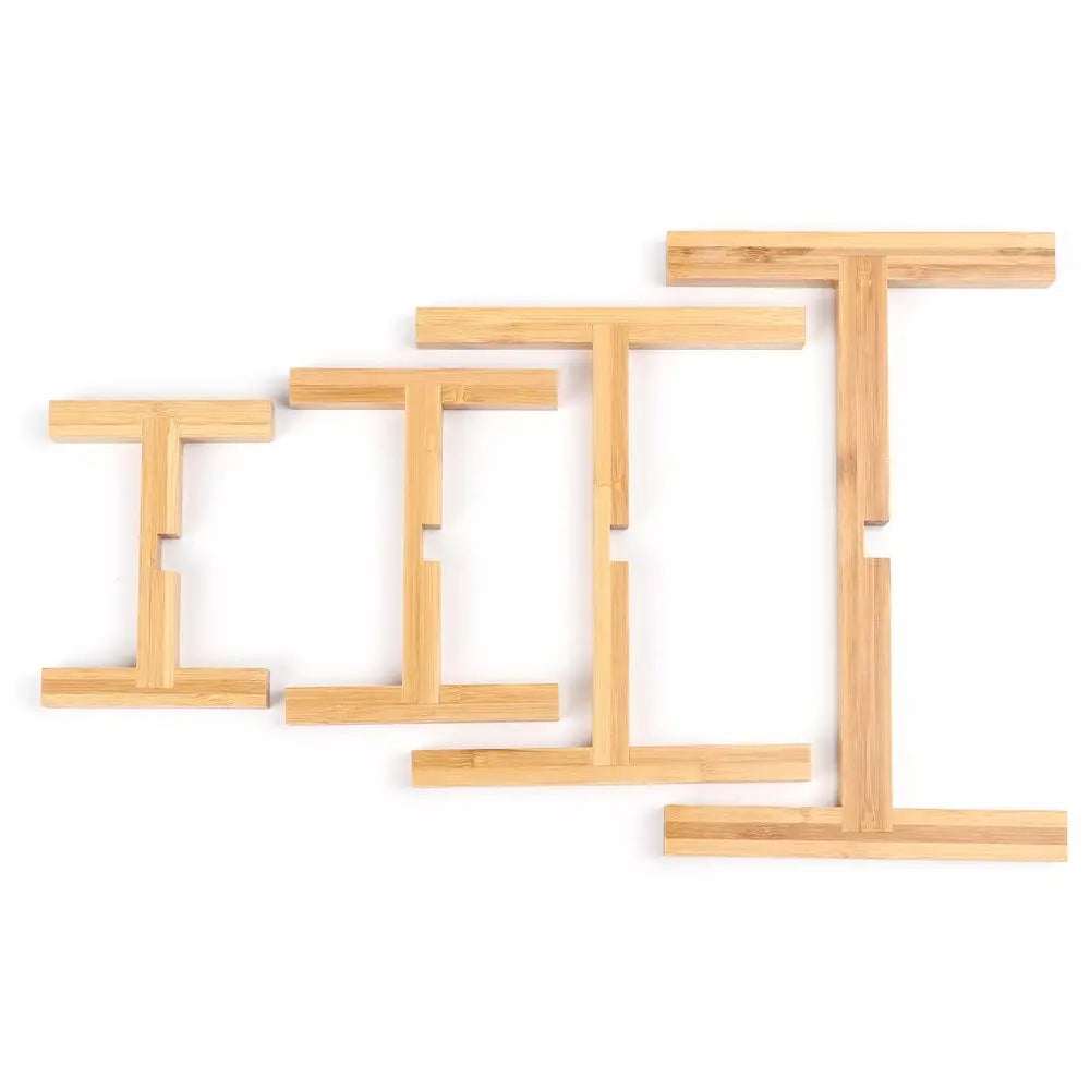 Bamboo Bonsai Display Stand Trays Wood Flowerpot Holder Durable Flower Pot Base Floor-Standing Display Stand Home Decoration
