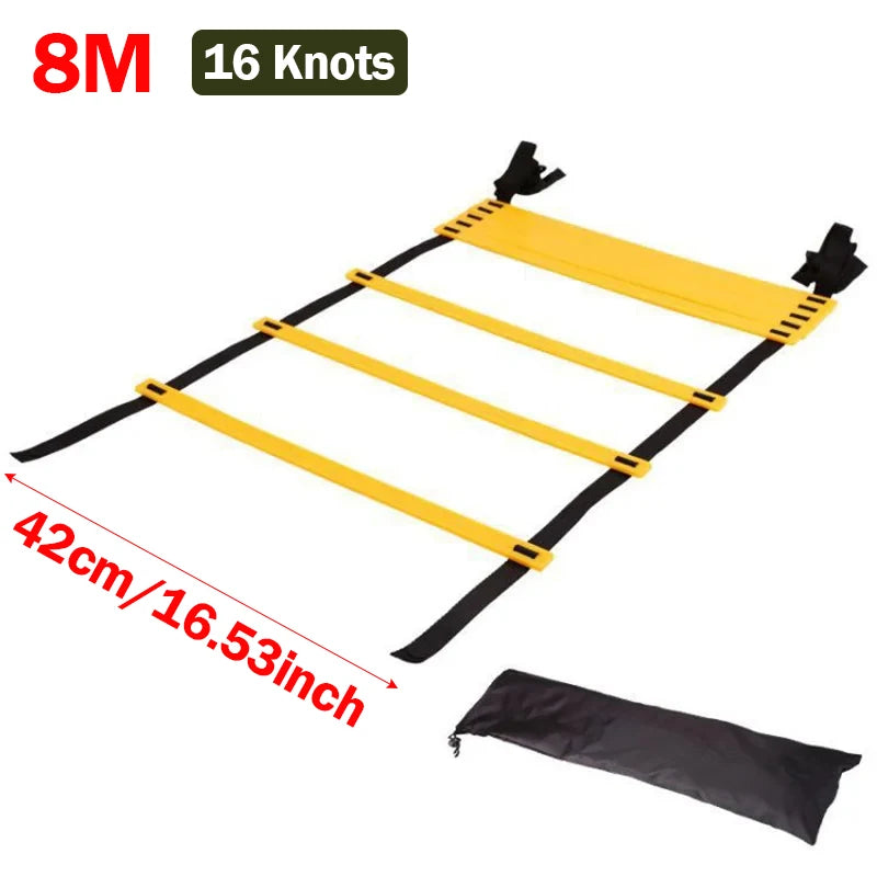 Agility Training Ladder – Nylon Strap Speed Ladder for Soccer, Football & Fitness Workouts