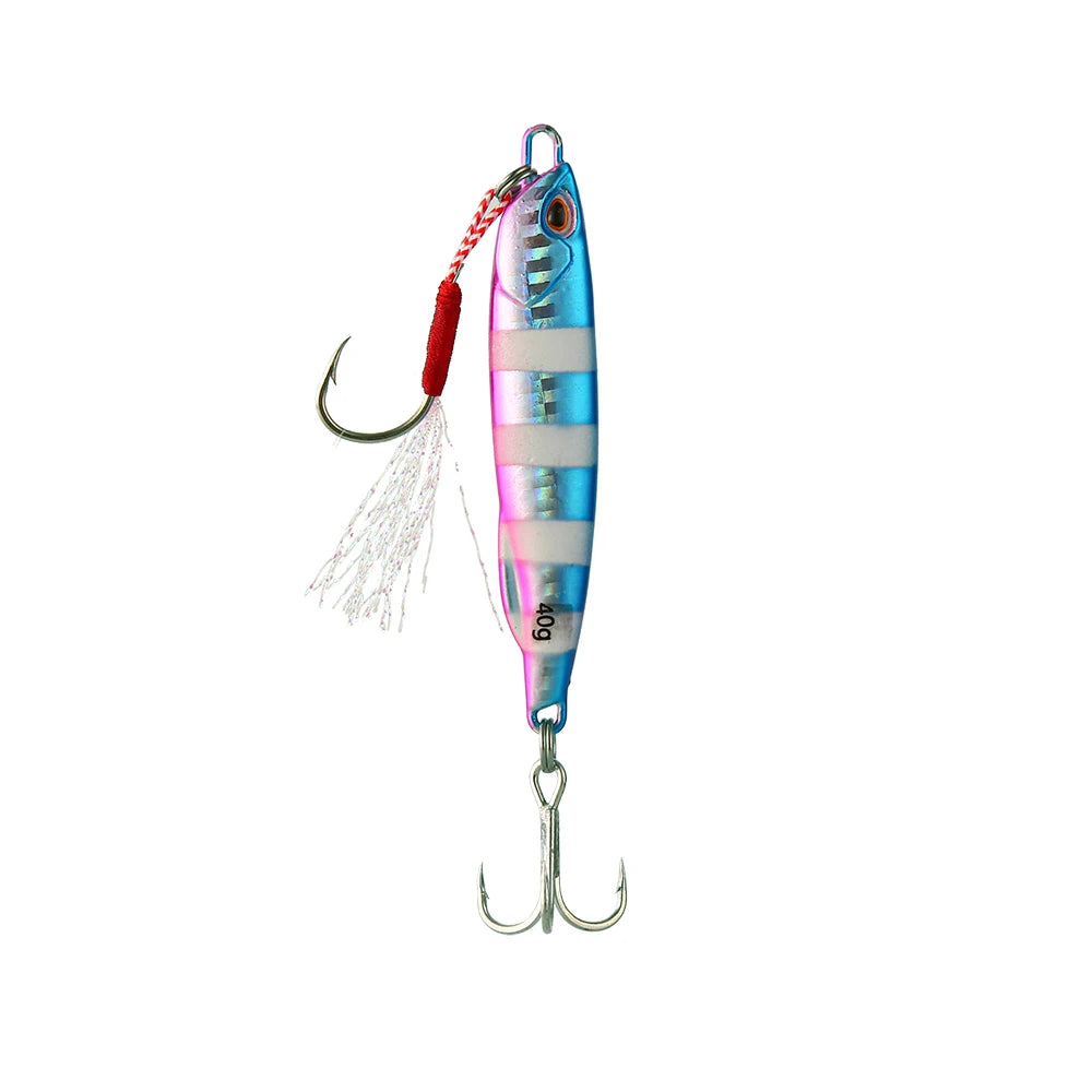 Japen Metal Jig Spoon Lure – 10g–50g Artificial Bait for Shore Casting & Sea Bass Fishing