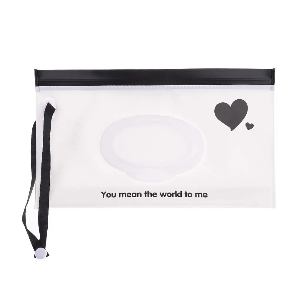 EVA Wet Wipes Bag – Portable Baby Wipes Pouch with Flip Cover & Snap-Strap Holder Case