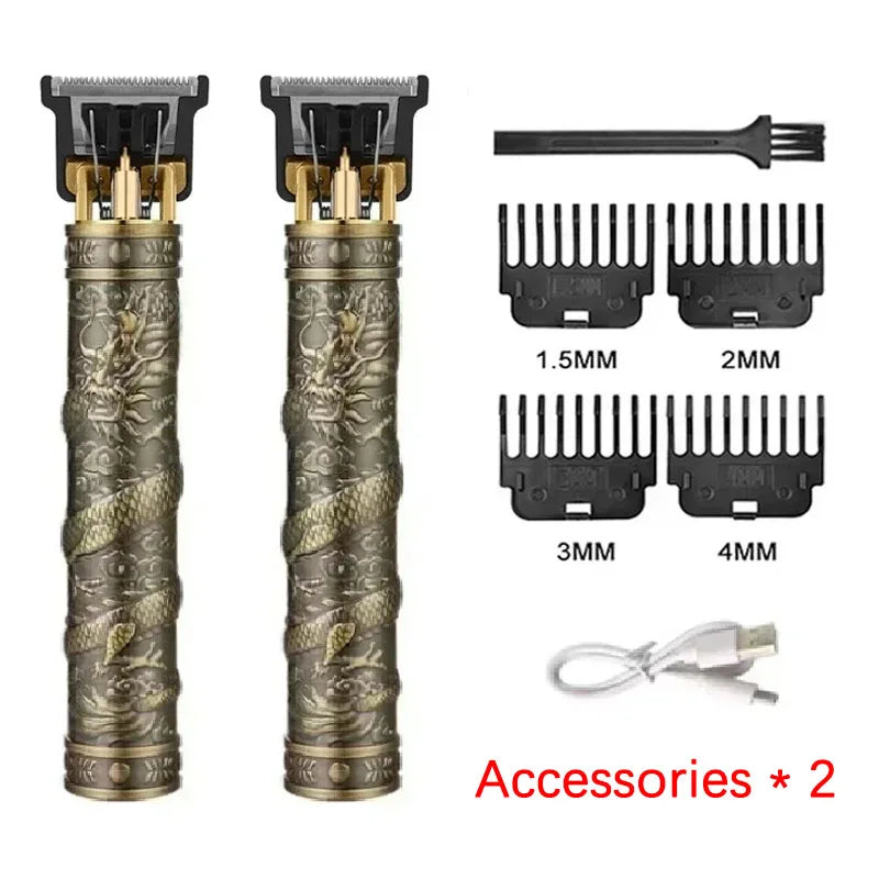 Vintage T9 Hair Clipper Beard Shaving Body Hair Trimmer Clippers Electric Men Haircut Machine 0mm Barber Shaver