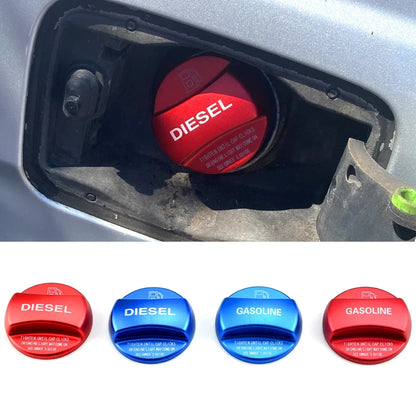 Red Blue Car Gasoline Petro Diesel Fuel Tank Decoration Oil Filler Cover Cap Trim Universal for BMW 1 2 3 4 5 7 Series Car Acces