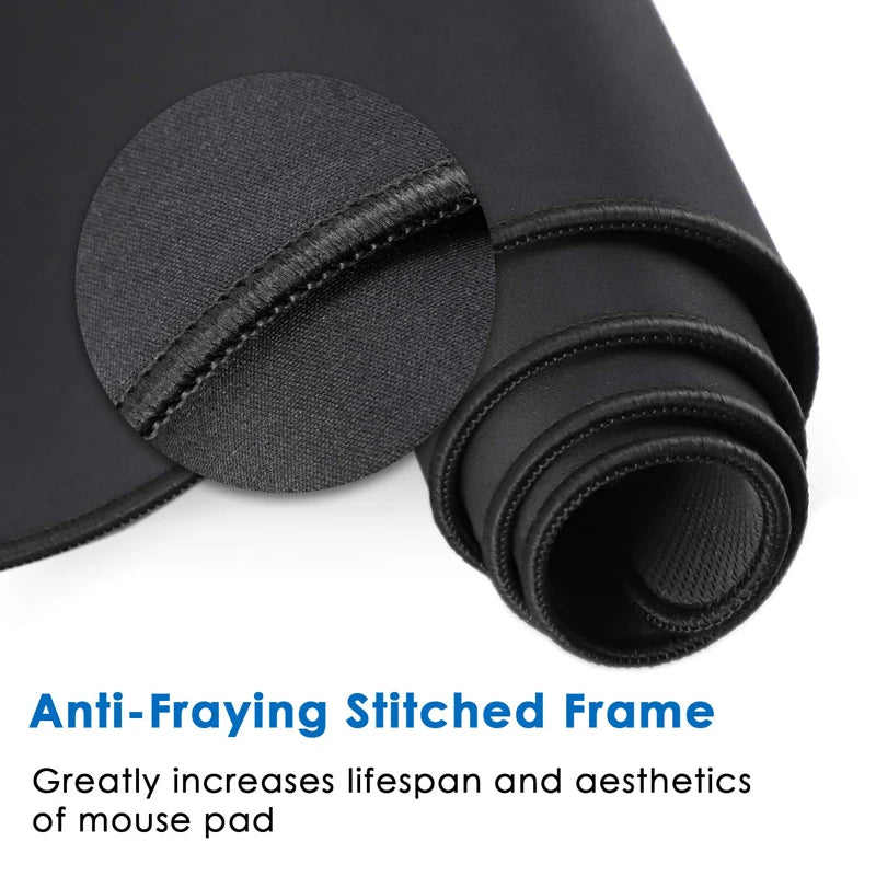 Large Gaming Mousepad – Anti-Slip Rubber Mouse Mat with Stitched Edges for CS:GO, LoL & Dota