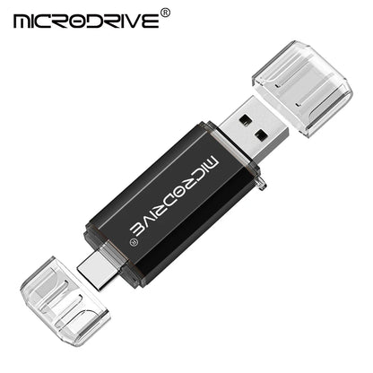 Type C USB Flash Drive OTG 2 IN 1 USB 2.0 Micro USB Pen Drive 128GB 64GB 32GB 16GB 8GB 4GB Pendrive Flash Drive