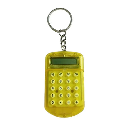 Portable Cute Mini Flip Calculator Pendant – Creative Cartoon Keychain Pocket Calculator for School & Office Supplies Gifts