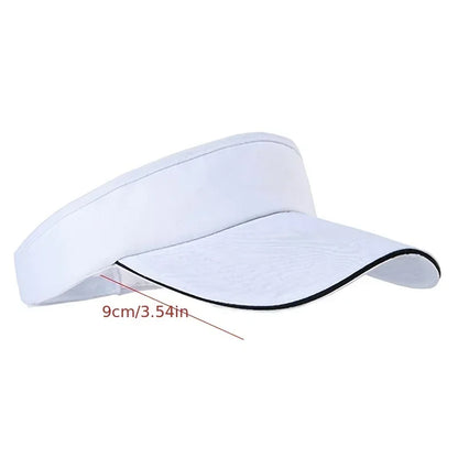 Adjustable Sun Visor Cap – Breathable Sport Hat for Golf, Tennis & Summer Workouts