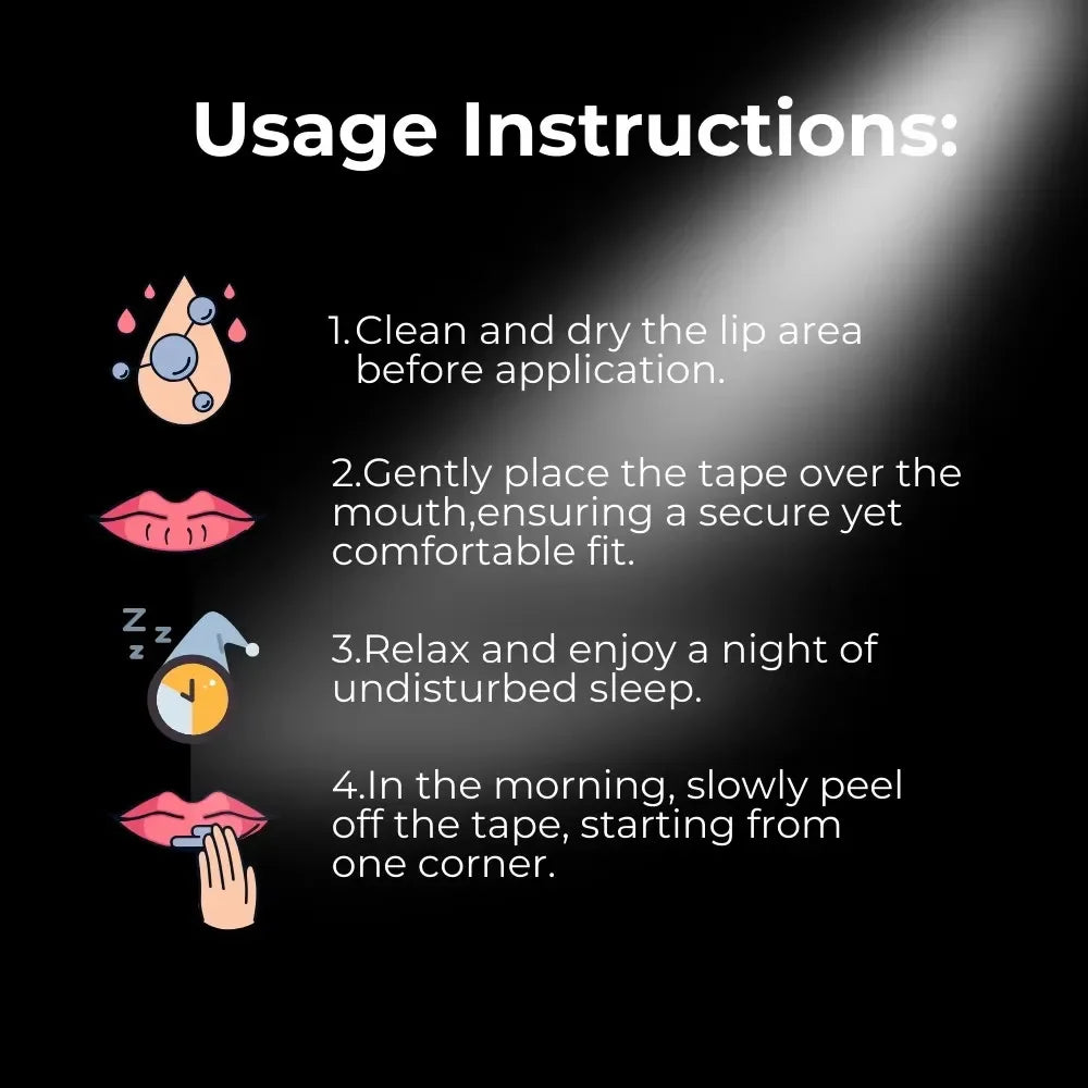 30PCS Mouth Tape for Sleeping – Anti-Snoring Nasal Breathing Sleep Strips for Nighttime & Travel Use